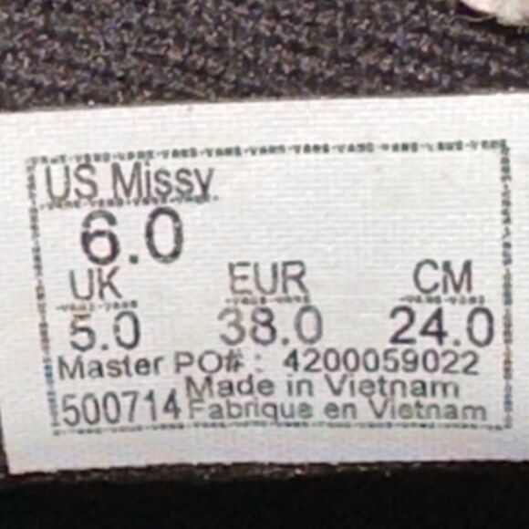 Vans Asher Mini Check Slide Ons sz 6 - Picture 5 of 5